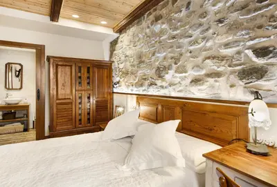 Cama o camas de una habitación en Casa Rural Francisco Mayo
