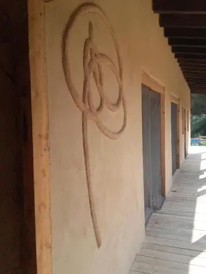 Plano de Mas la Llum, la casa de palla