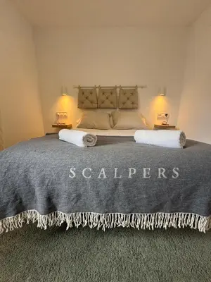 Cama o camas de una habitación en Rincón de Anayet | Entrada Autónoma | Formigal