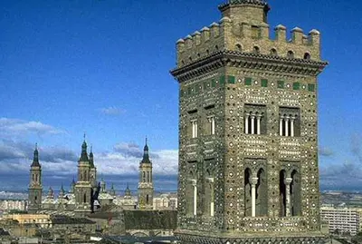 Vista general de Zaragoza o vista desde el apartamento