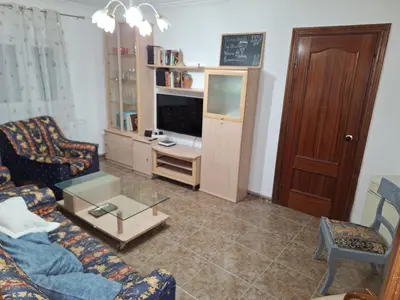 Una televisión o centro de entretenimiento en Casa Luraik
