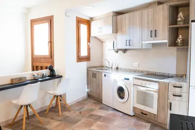 Una cocina o zona de cocina en El Rincón de Alquézar