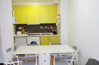 Una cocina o zona de cocina en Oasis Pirineos