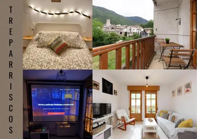 Una televisión o centro de entretenimiento en Treparriscos Home l Cine en casa l WIFI l Vistas