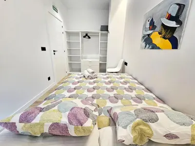 Cama o camas de una habitación en Loft céntrico y acogedor UAT01526