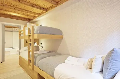 Cama o camas de una habitación en Luderna - Apartamento Val de Ruda E19 Cumedan