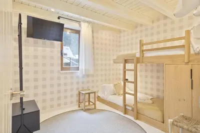 Cama o camas de una habitación en Luderna - Casa con terraza Sarnalha