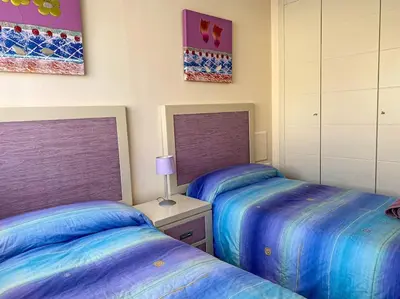Cama o camas de una habitación en Alojamiento ideal en Sabiñánigo