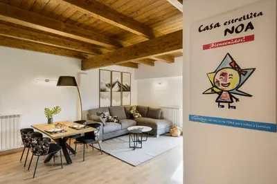 Zona de estar de Casa estrellita NOA de CuentoGuía