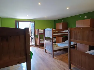 Cama o camas de una habitación en Mora de Nuei