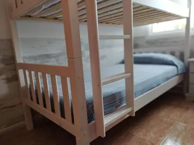 Cama o camas de una habitación en Casa céntrica en Miami Playa con piscina privada y barbacoa - ES-9-156