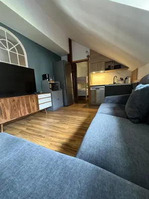 Una cocina o zona de cocina en Acogedor Ático en el Corazón de Formigal - Esquía sin llaves