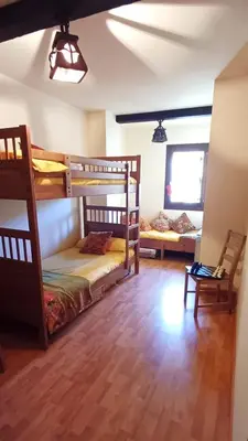 Cama o camas de una habitación en Molino21 Castiello de Jaca