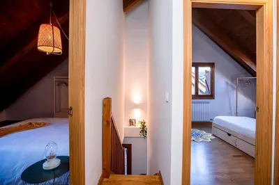 Cama o camas de una habitación en Las Vistas de Peña Blanca