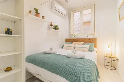 Cama o camas de una habitación en Luxury Duplex Plaza del Pilar