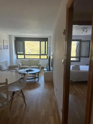 Cama o camas de una habitación en Formigal apartamento maravillosas vistas
