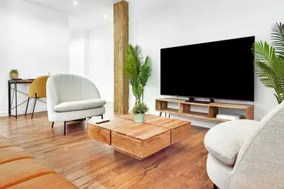 Una televisión o centro de entretenimiento en Hogar Lujoso Centro Zaragoza