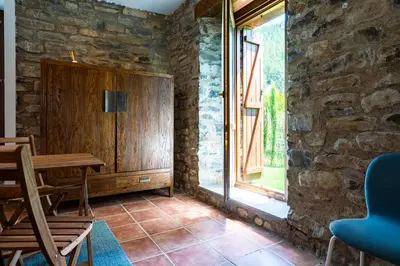 Zona de estar de El Molino de Castiello de Jaca