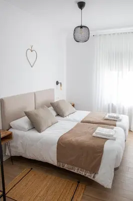 Cama o camas de una habitación en El Canónigo Bardenas