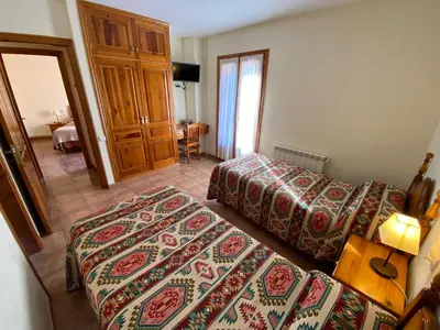 Cama o camas de una habitación en Casa Torellola