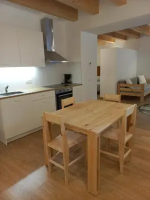 Una cocina o zona de cocina en Cal Vallverdú - Adaptado