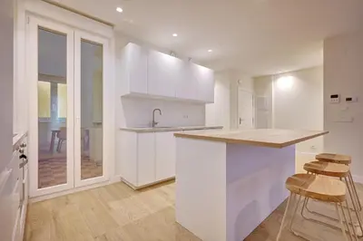 Una cocina o zona de cocina en Apartamento El Conde by Clabao