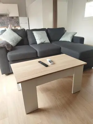 Zona de estar de Ático Entero con Habitación en Corella