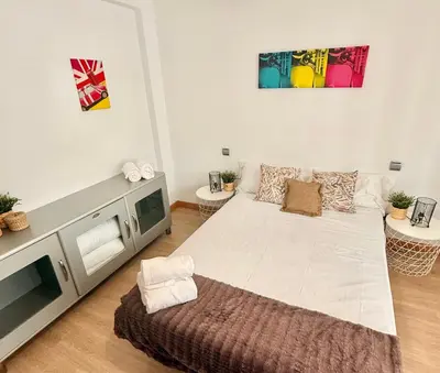 Cama o camas de una habitación en Apartamento Ana Isabel