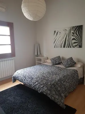 Cama o camas de una habitación en Apartamento Castillo de Arguedas