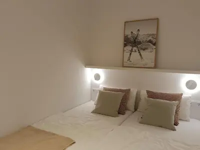 Cama o camas de una habitación en CIGALERA de Alma de Nieve