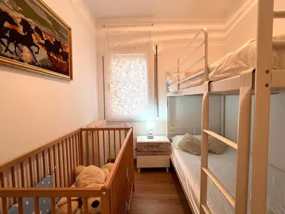 Cama o camas de una habitación en Apartament Les Vernedes - L'Amfitriona