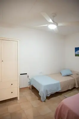 Cama o camas de una habitación en Apartament Perebep de Linyola