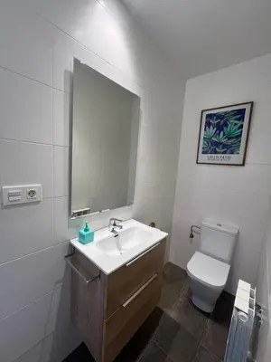 Un baño de Casa Las Pozas