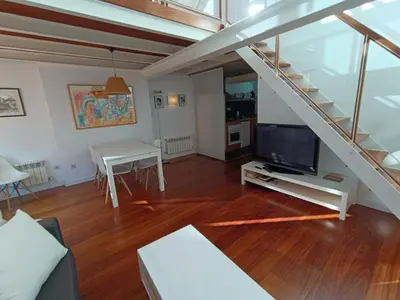 Una televisión o centro de entretenimiento en Inmocyma Los Escuadros-Benasque