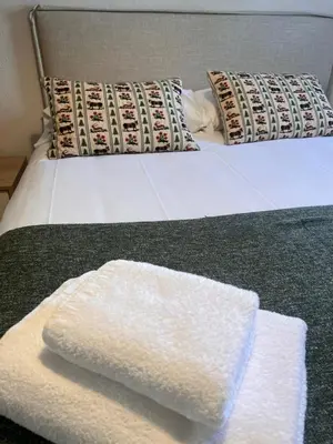 Cama o camas de una habitación en Casa Marilu Sallent