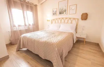 Cama o camas de una habitación en El sueño del Búho 6. Ático con chimena