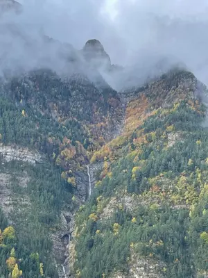 Paisaje cerca de este chalet de montaña