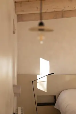 Cama o camas de una habitación en Cabañas Agotzenea