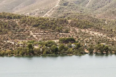 Paisaje cerca de este camping