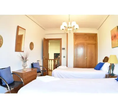 Cama o camas de una habitación en Casa Gilgar Olite