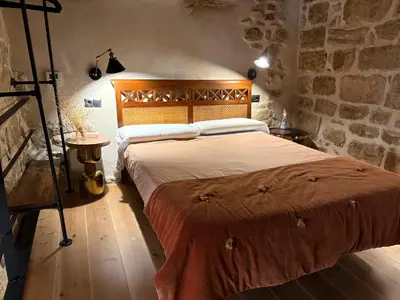 Cama o camas de una habitación en Loft con encanto Casa Paquita