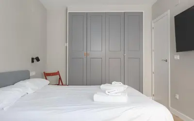 Cama o camas de una habitación en Los Piolets