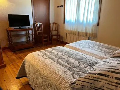 Cama o camas de una habitación en Balcón de la Peña Cancias