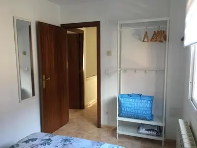 Cama o camas de una habitación en Pirineo Aragonés. Casa La Paz