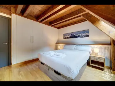 Cama o camas de una habitación en CASA GIRETA de Alma de Nieve