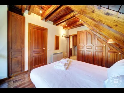 Cama o camas de una habitación en FORCANADA de Alma de Nieve
