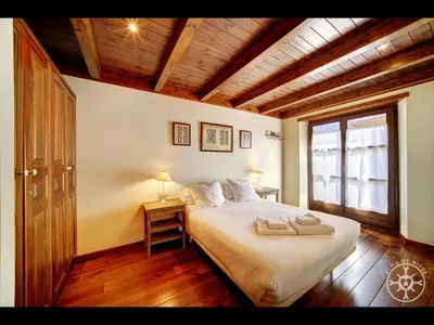 Cama o camas de una habitación en FORCANADA de Alma de Nieve