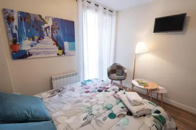 Cama o camas de una habitación en Albada Huesca