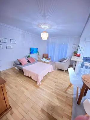 Una televisión o centro de entretenimiento en Apartamento Zuhaitzondoa Etxea