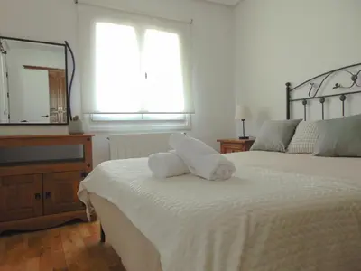 Cama o camas de una habitación en Apartamento Zuhaitzondoa Etxea